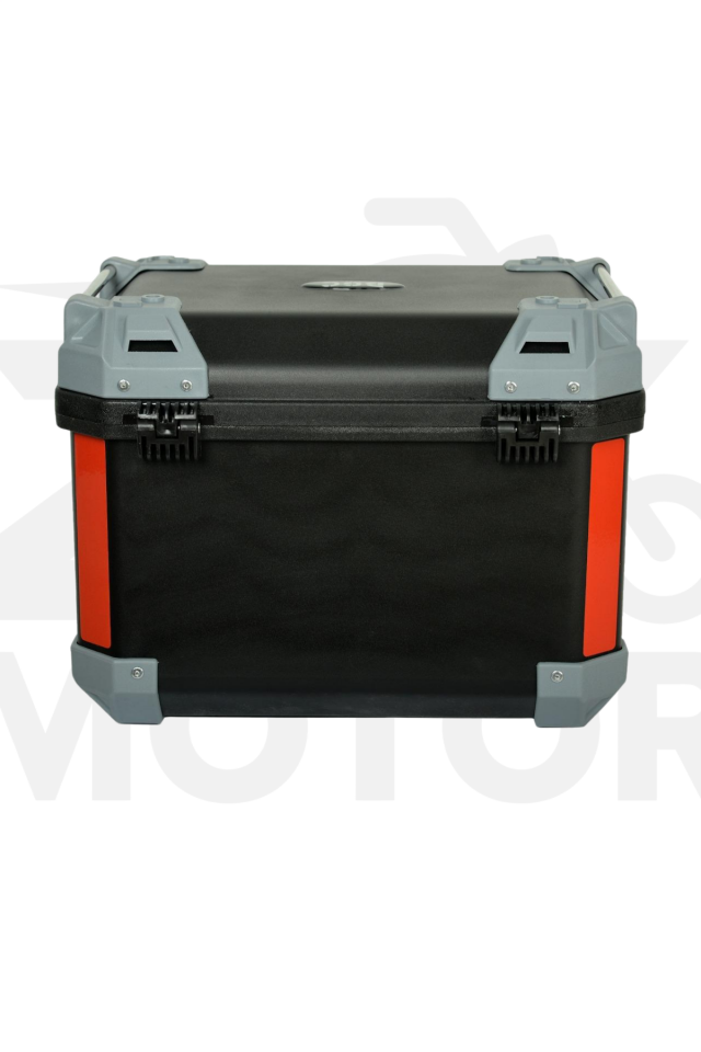Motorsiklet Çantası (Kare 42 Lt.) Siyah/Gri
