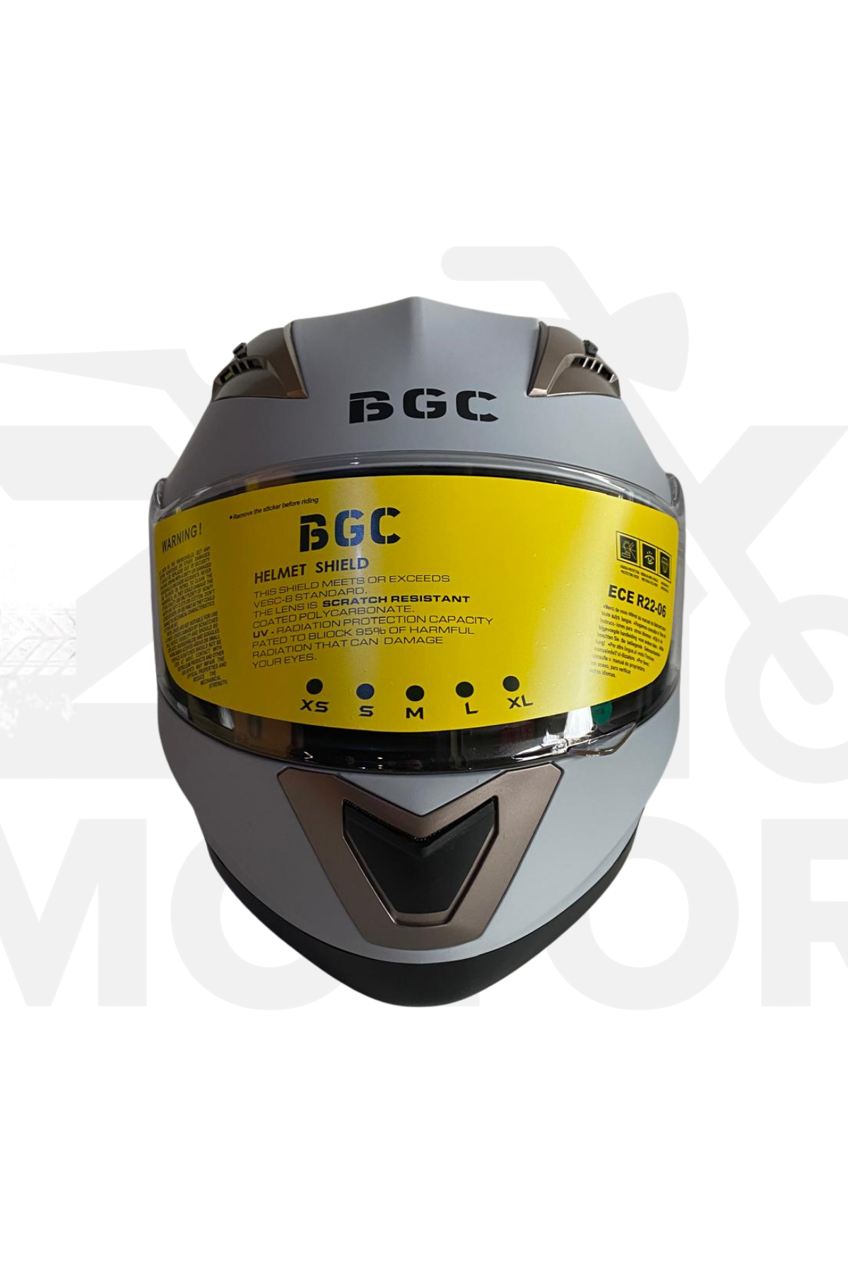 Çene Açılır Kask Mat-Gri
