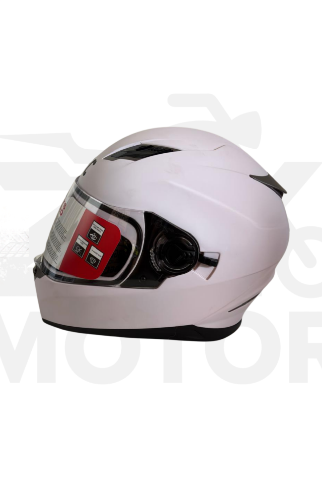 Full Face Motorsiklet Kaskı Beyaz