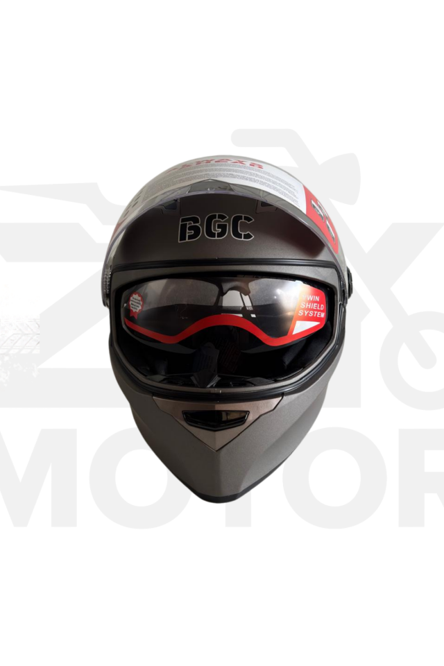 Full Face Motorsiklet Kaskı Gri
