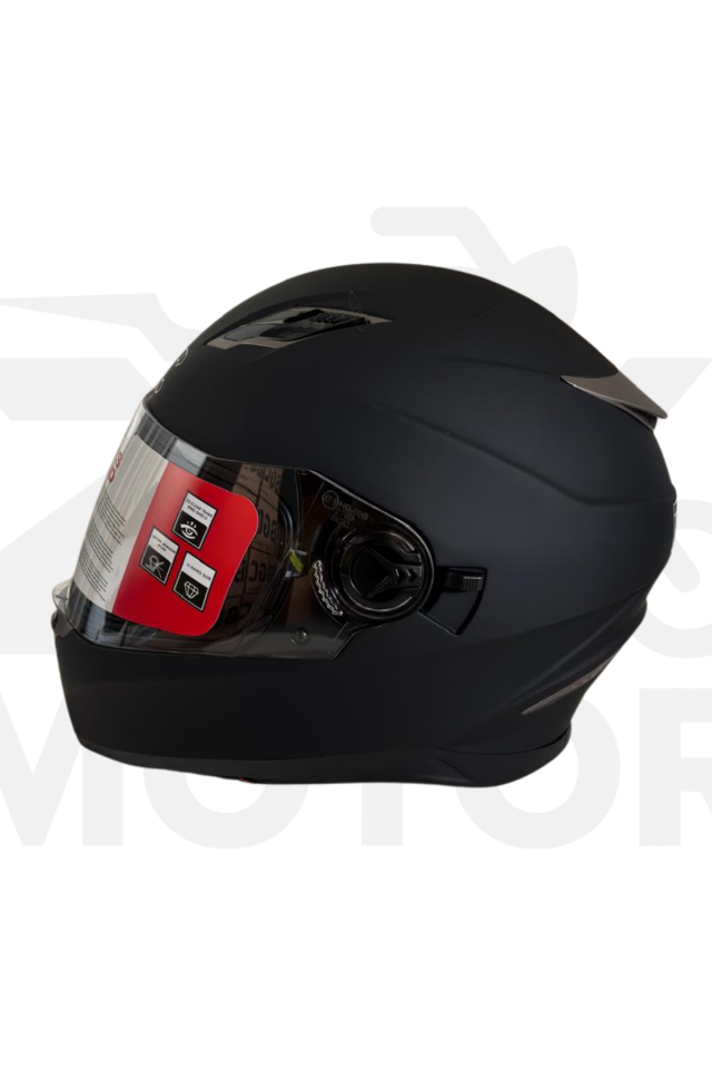 Full Face Motorsiklet Kaskı Mat Siyah