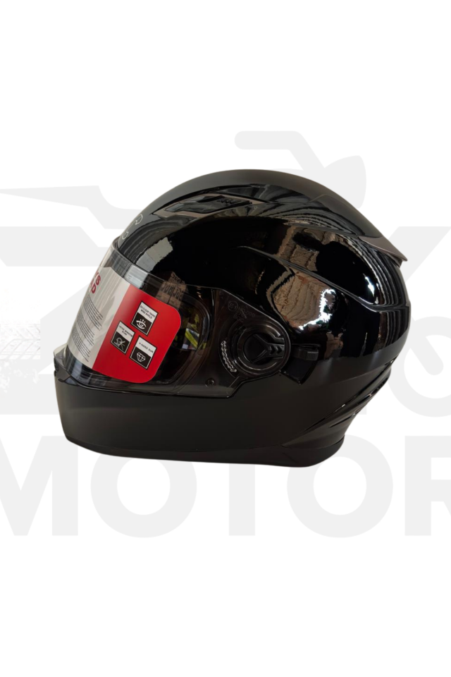 Full Face Motorsiklet Kaskı Siyah