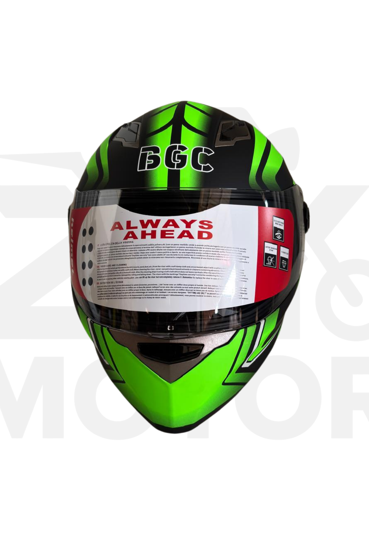 Full Face Motorsiklet Kaskı Yeşil