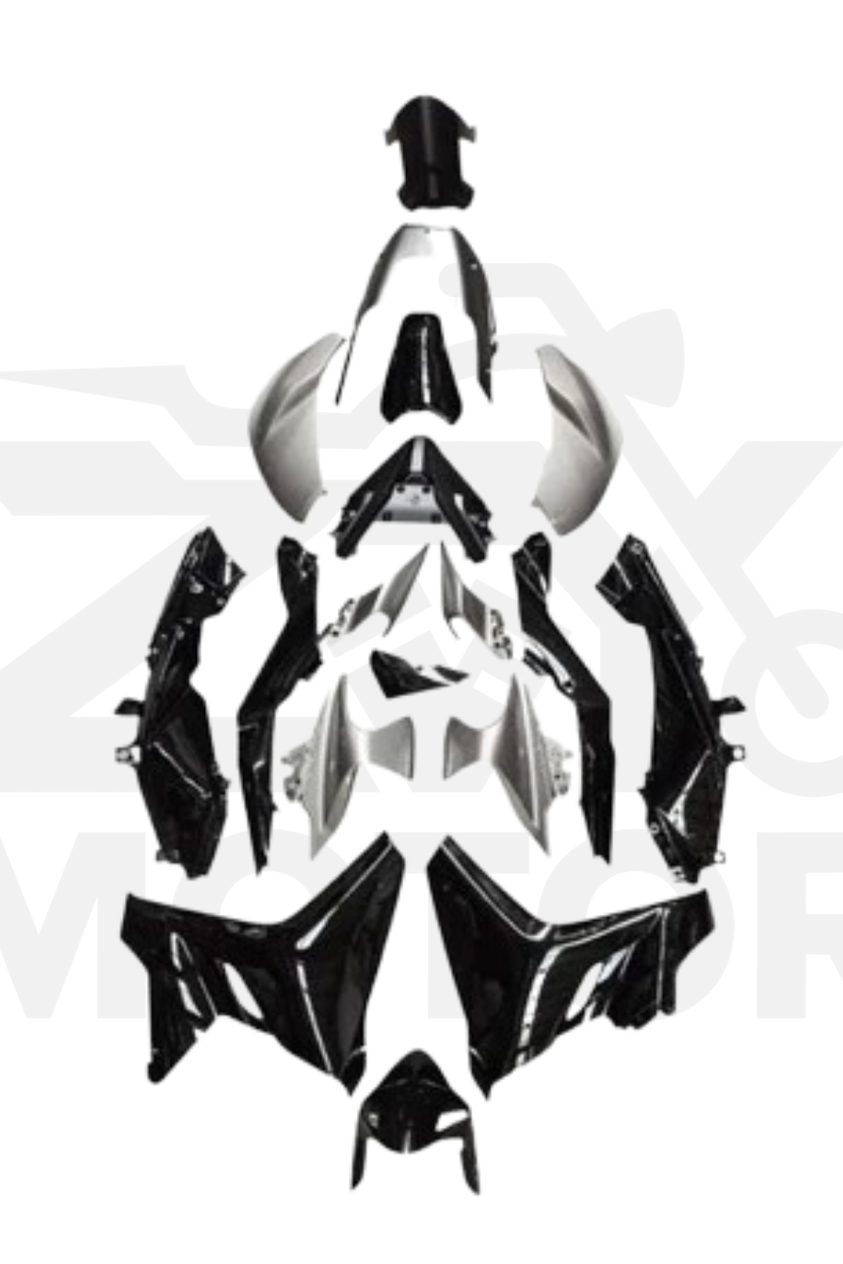 Cf Moto 250Sr Kaporta Seti (Siyah/Gri)